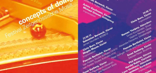 22-24/08/13 • Pascale Berthelot – Festival Zeitgenössische Musik, Berlin
