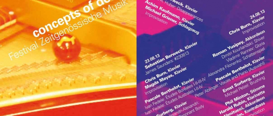 22-24/08/13 • Pascale Berthelot – Festival Zeitgenössische Musik, Berlin